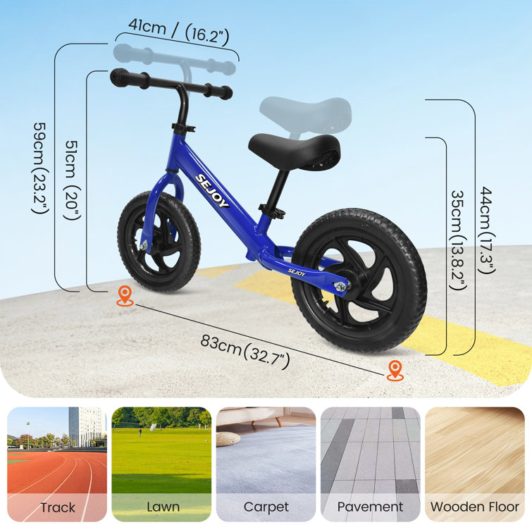 Balance bike size online for 4 year old